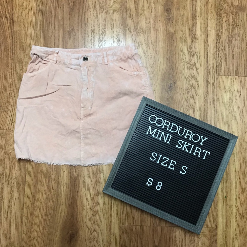 Corduroy Mini Skirt